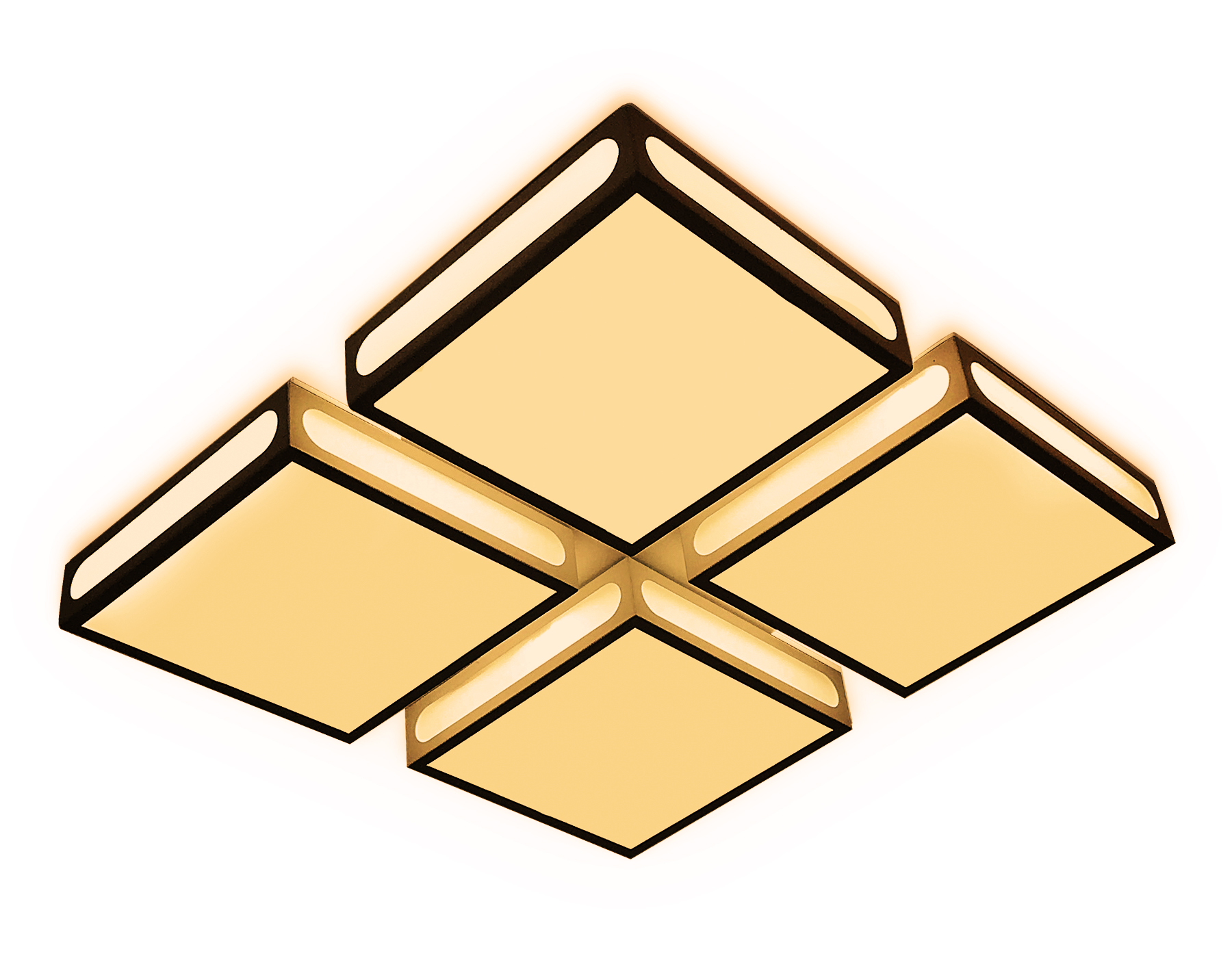 Потолочный светильник Ambrella FS1888 WH/SD 144W 4200K D520*520*95 (ПДУ РАДИО 2.4)